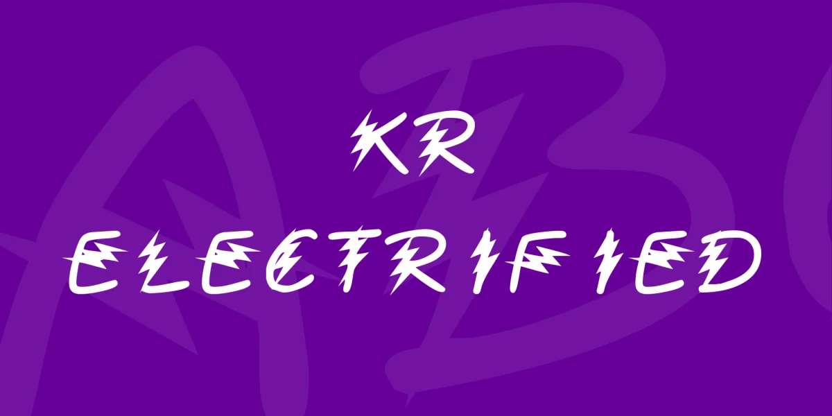 KR Electrified Font