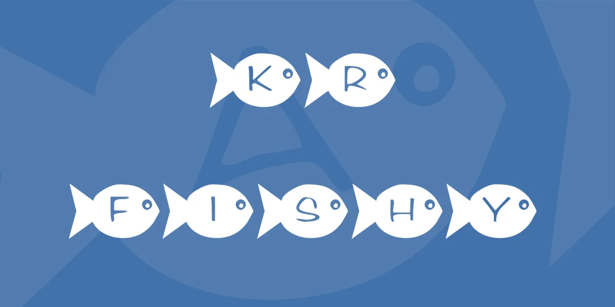 KR Fishy Font