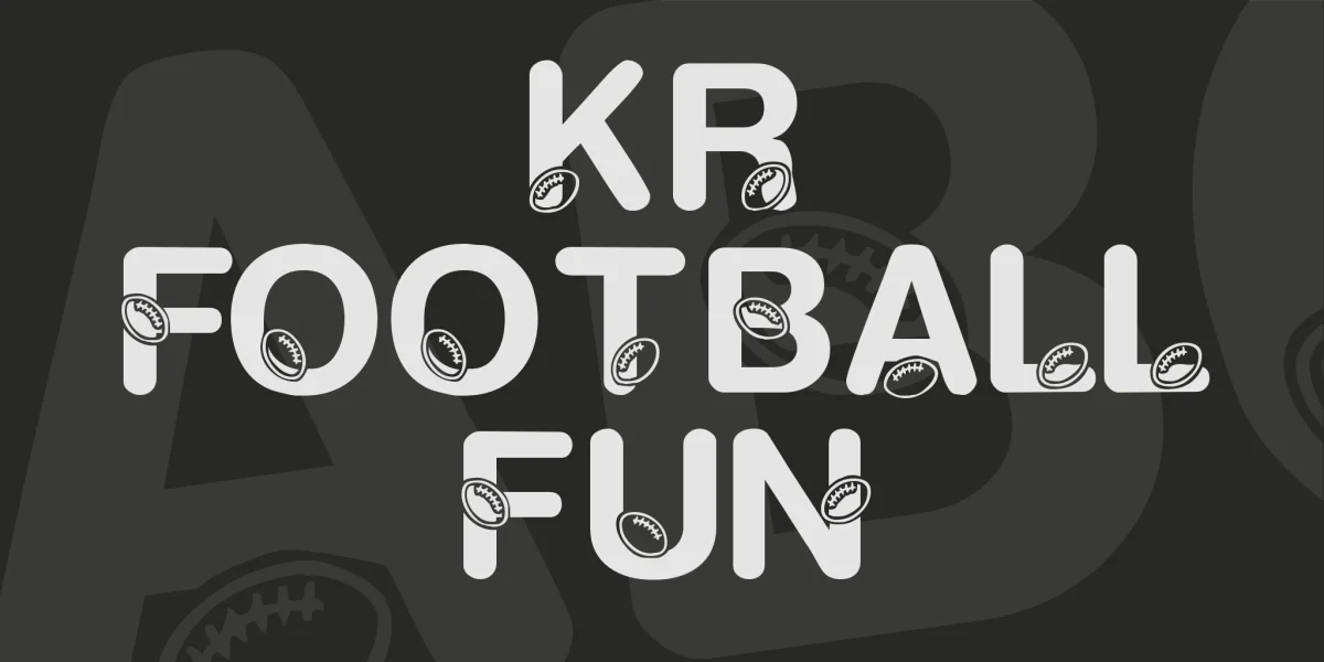 KR Football Fun Font