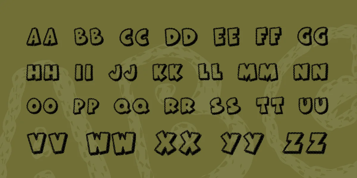 KR Frosted Cake Font preview 2