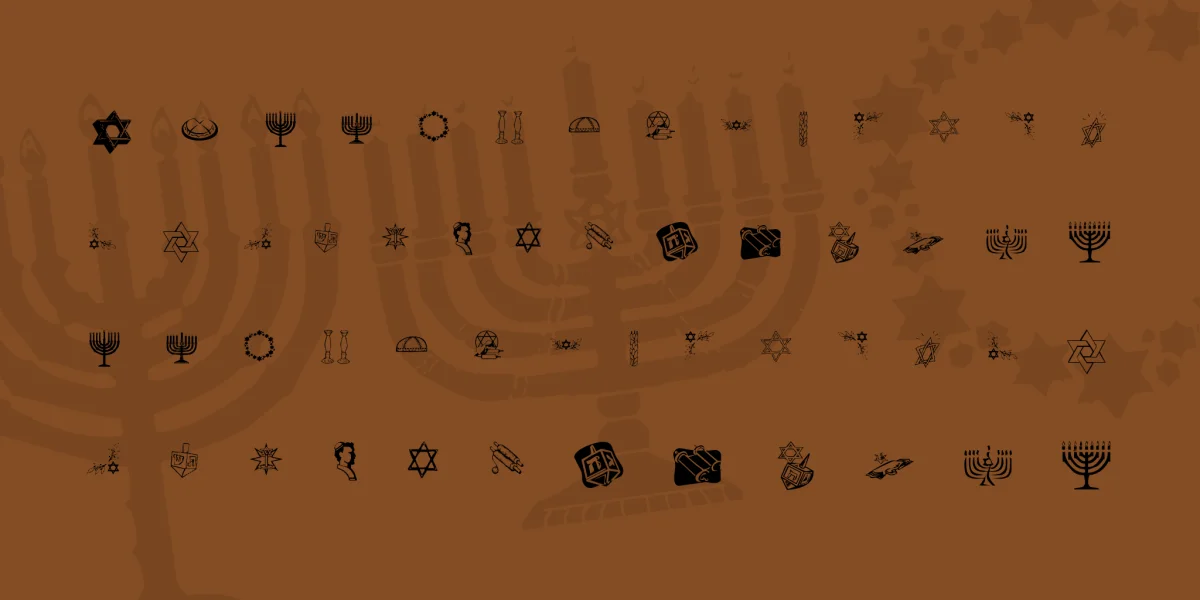KR Happy Hanukhah Font