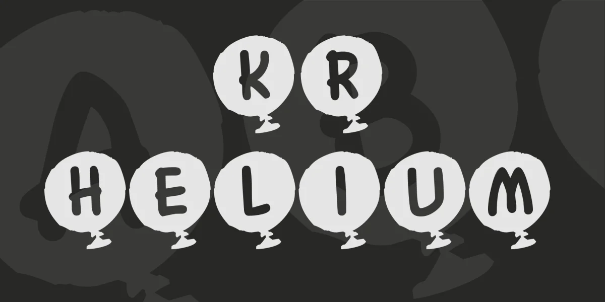 KR Helium Font