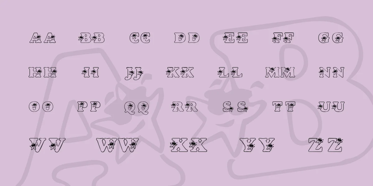 KR Hip Star Font preview 2