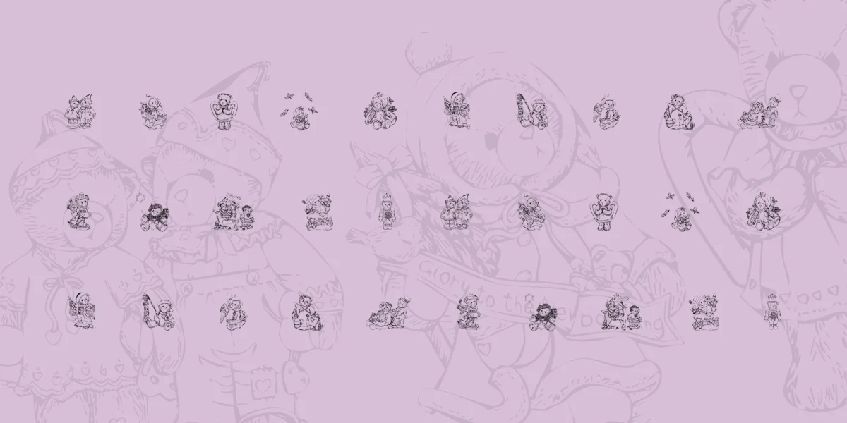 KR Holiday Teddies Two Font
