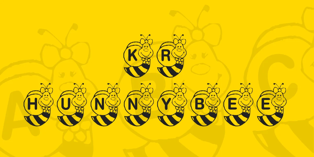 KR Hunnybee Font