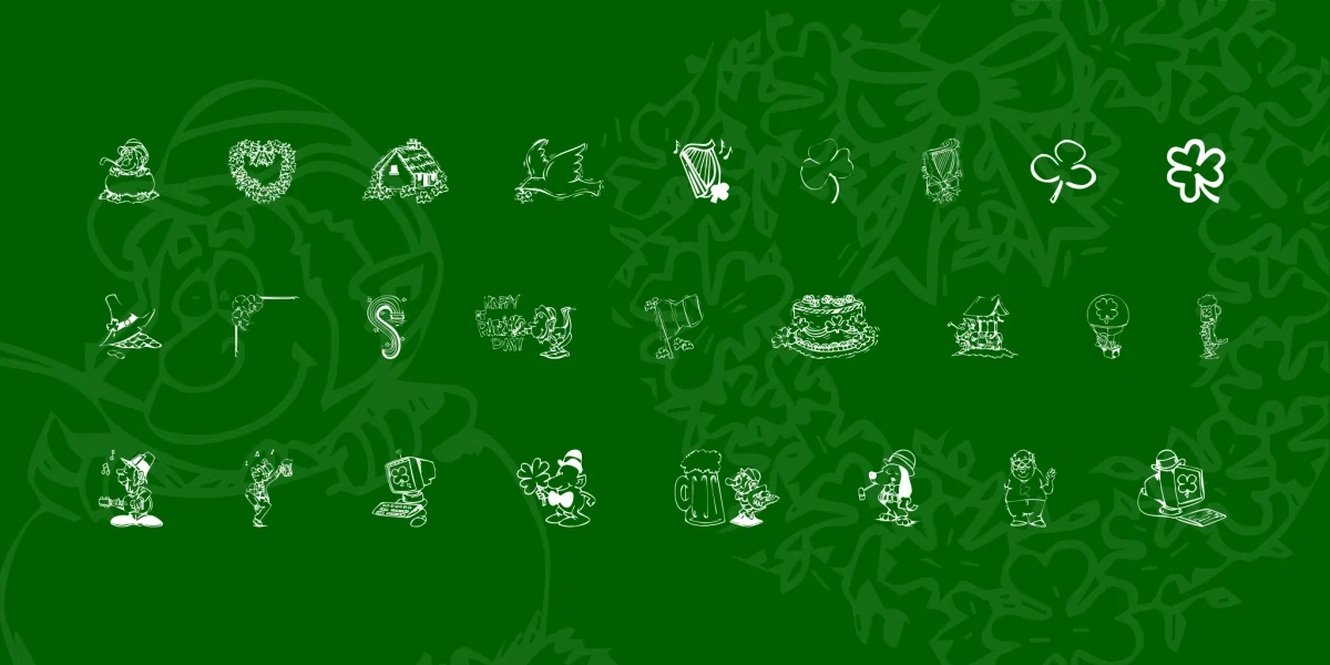 KR Irish Kat 1 Font