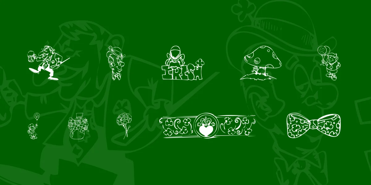 KR Irish Kat 2 Font