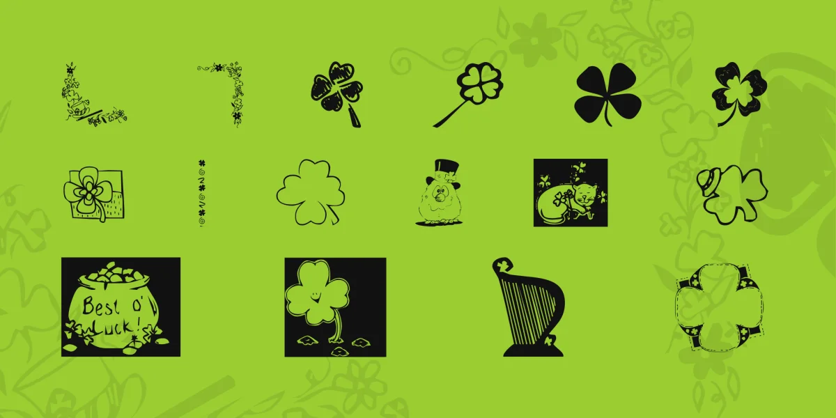 KR Irish Kat 3 Font