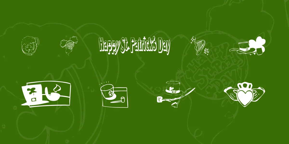 KR Irish Kat 5 Font