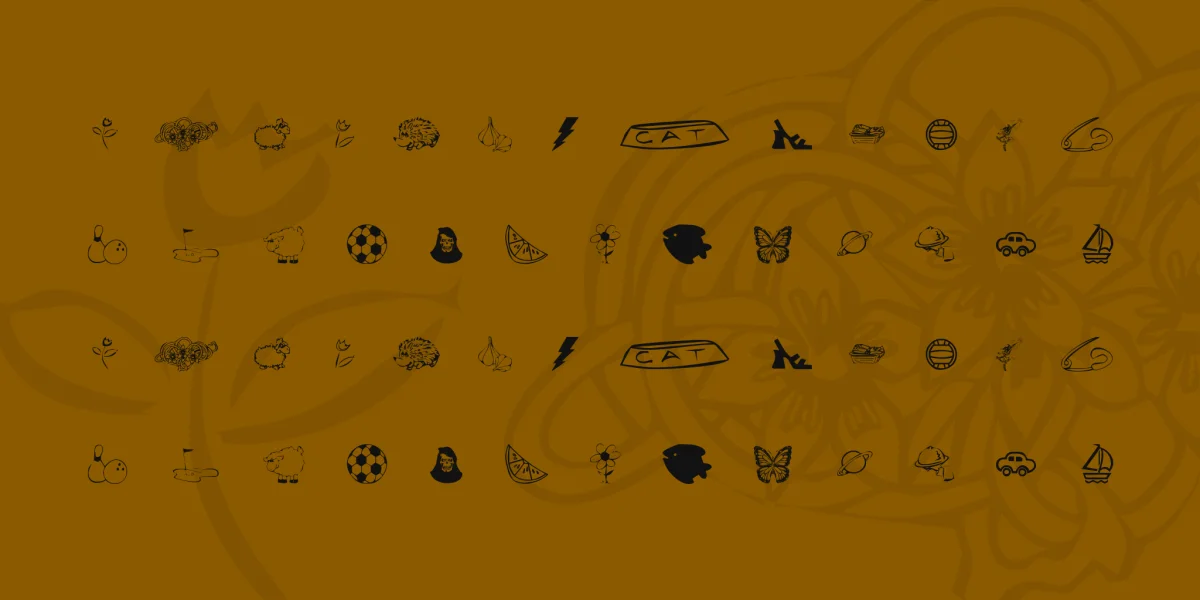 KR Katlings Eight Font