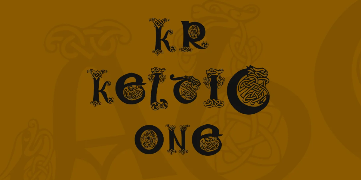 KR Keltic One Font