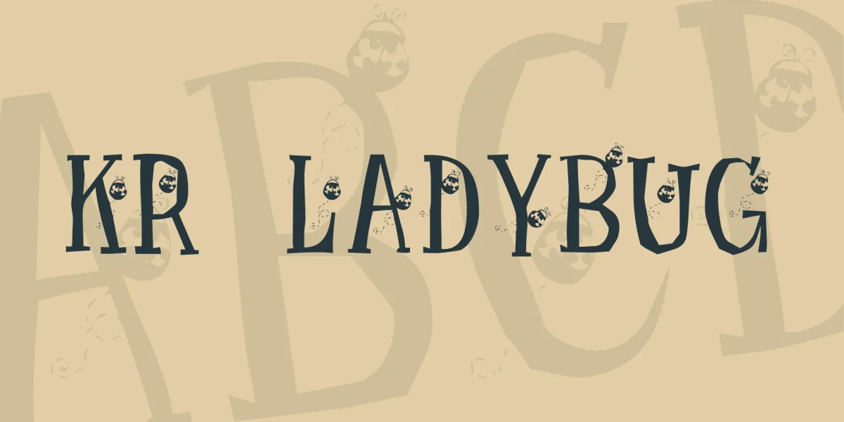 KR Ladybug Font