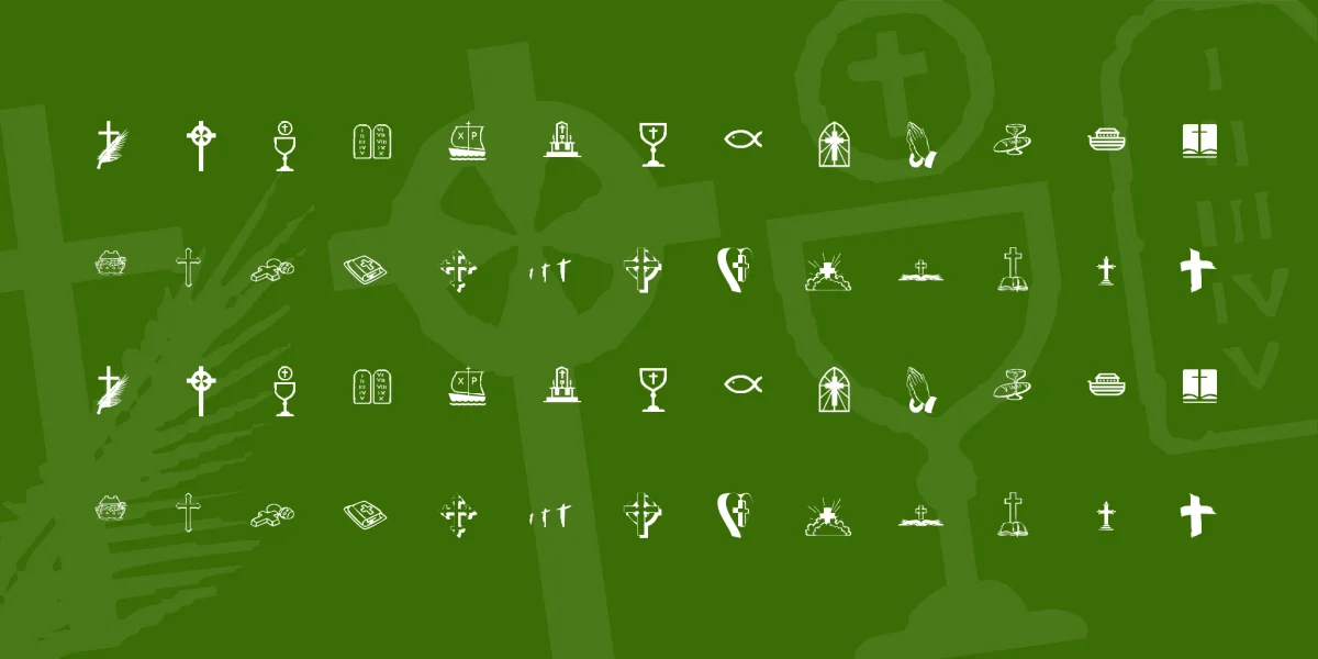KR Lynda's Christian Dings Font