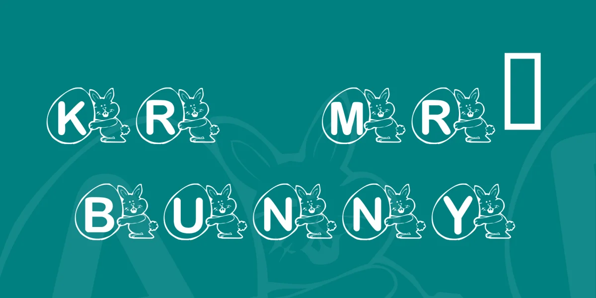 KR Mr. Bunny Font