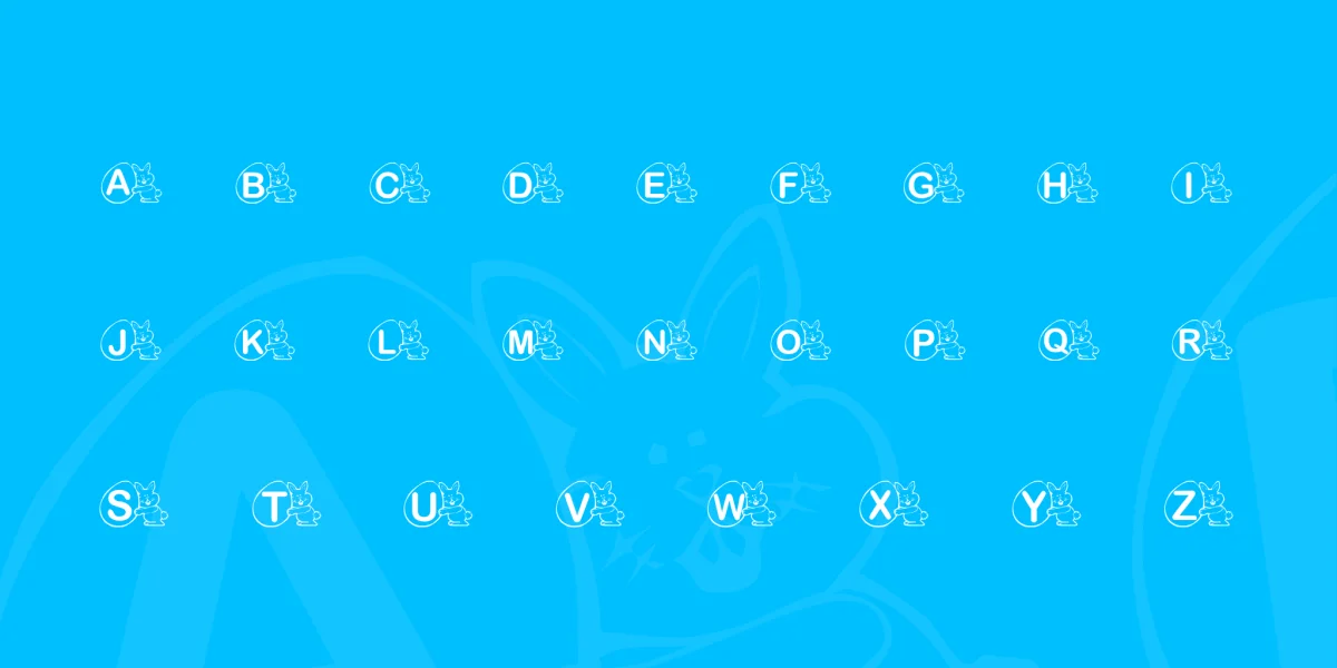 KR Mr. Bunny Font preview 2