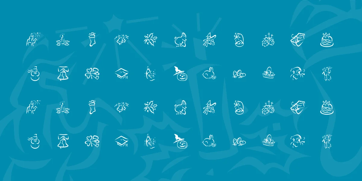 KR Pick A Holiday 2 Font