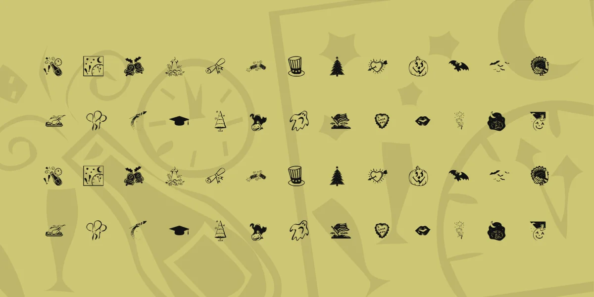 KR Pick A Holiday Font