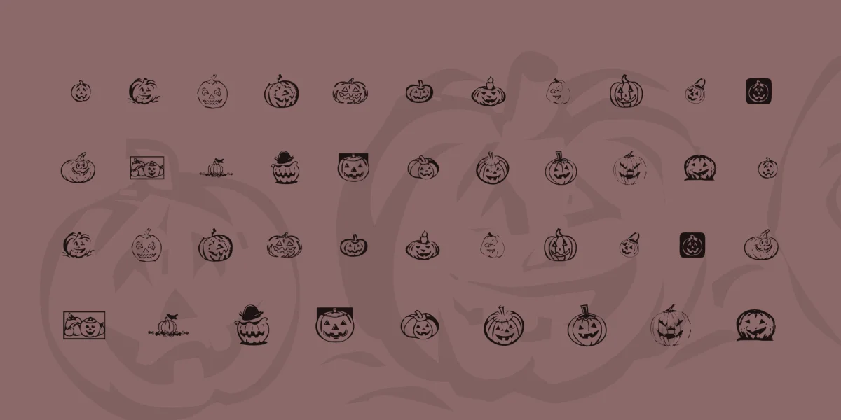 KR Pick A Pumpkin Font