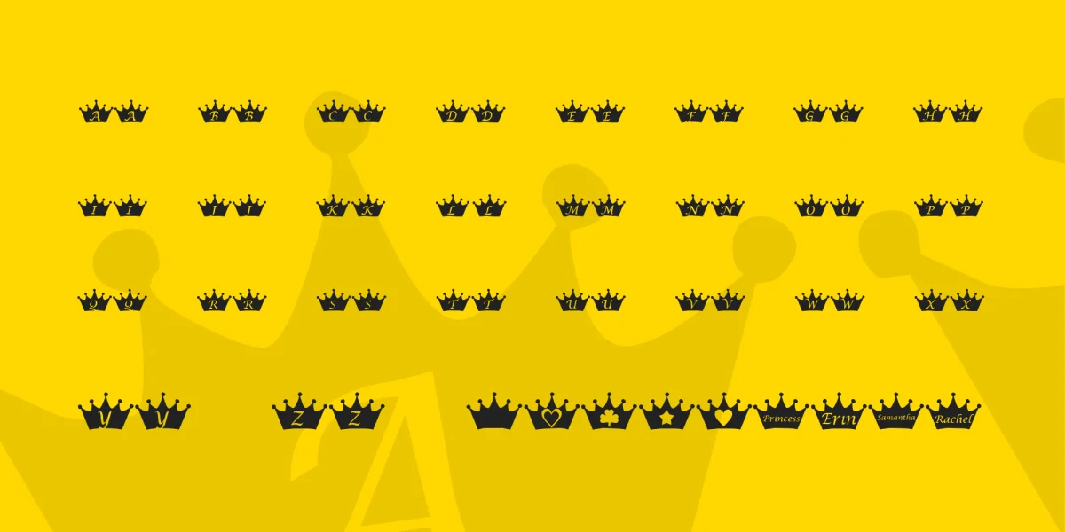 KR PRincEsS Font preview 2