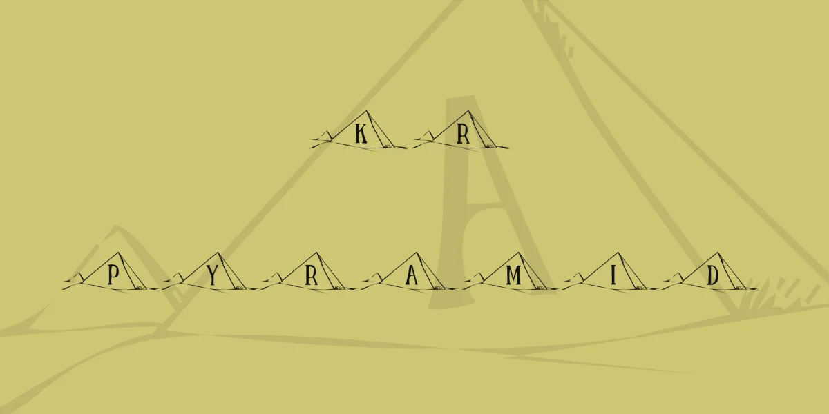 KR Pyramid Font