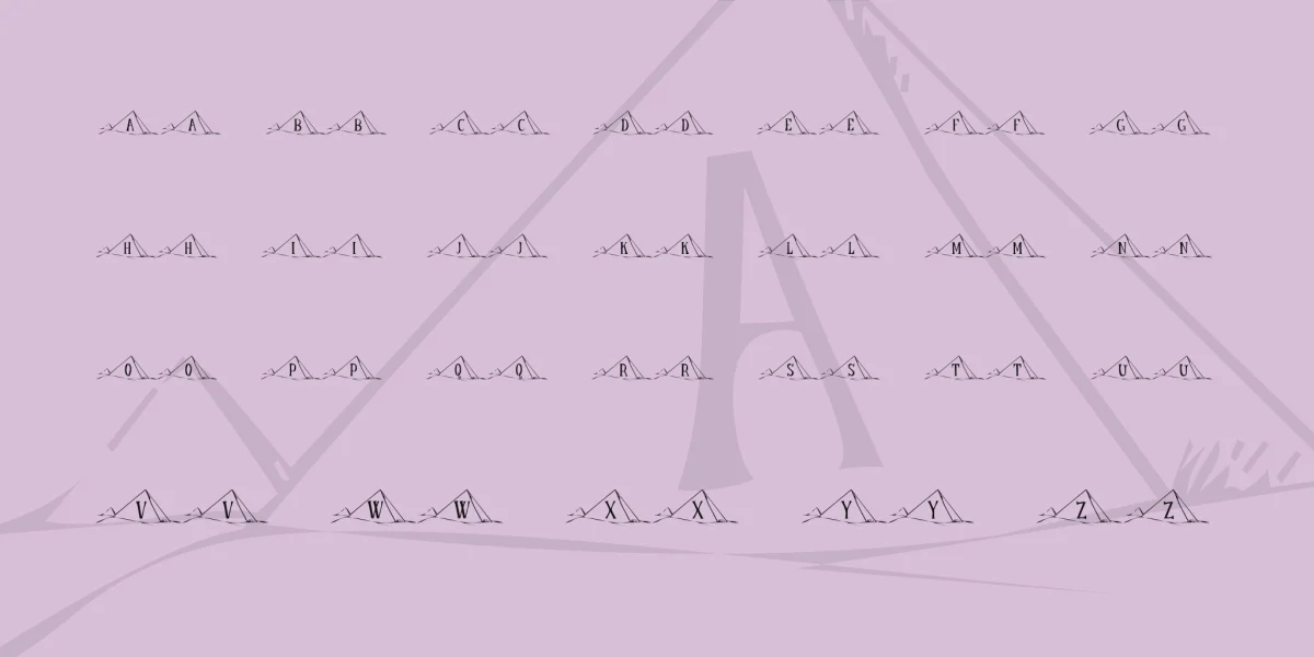 KR Pyramid Font preview 2