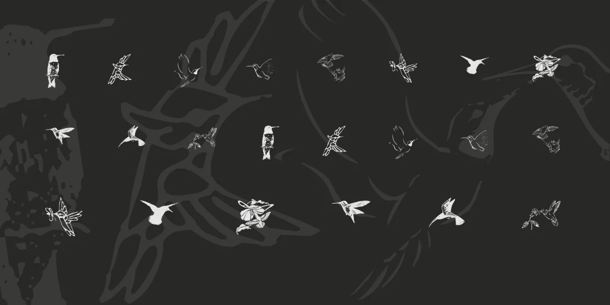 KR Renee's Hummingbirds Two Font