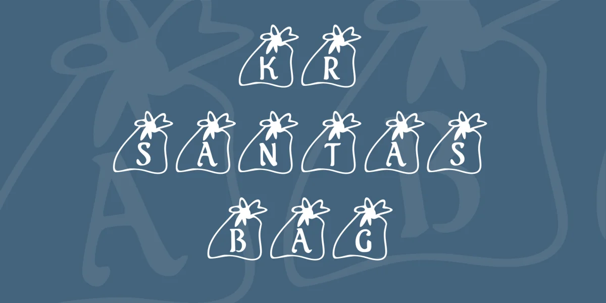 KR Santas Bag Font