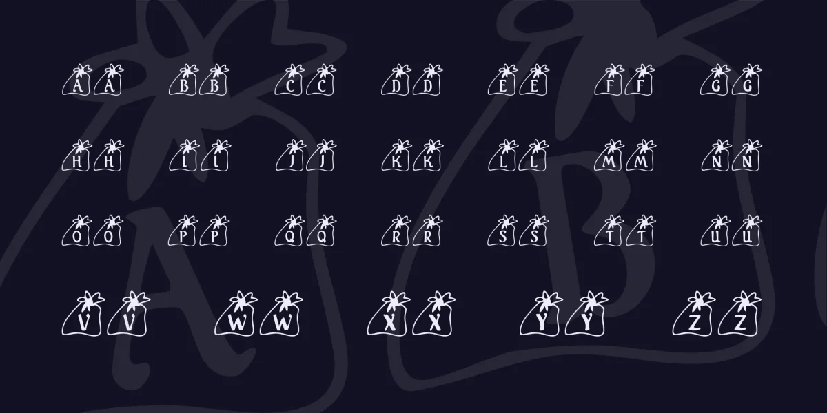 KR Santas Bag Font preview 2