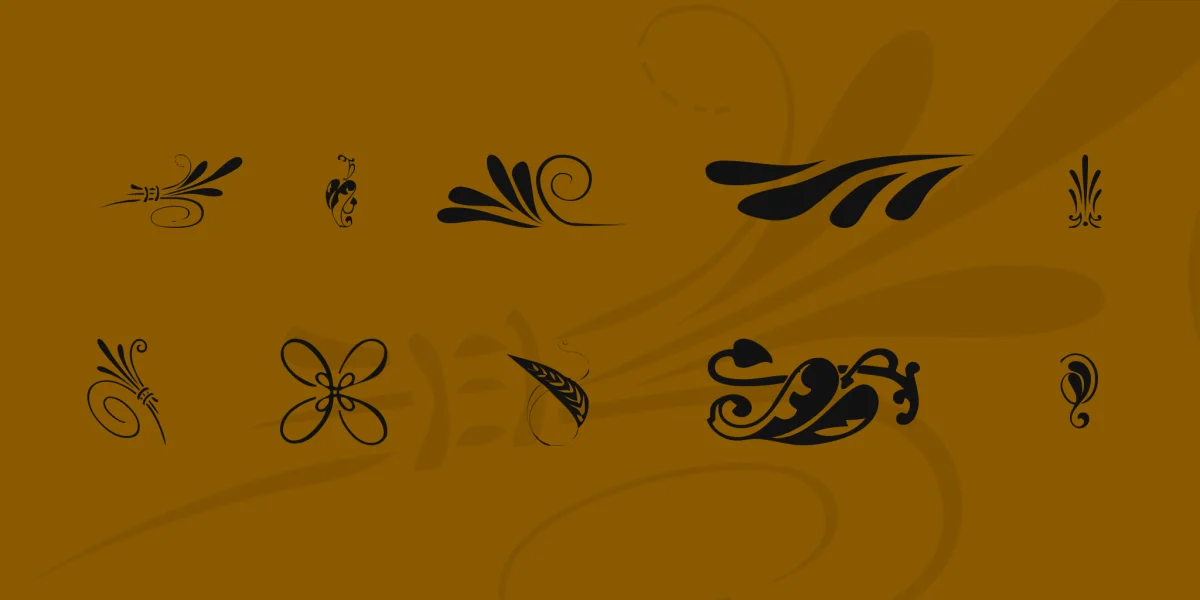 KR Simple Fleur 6 Font