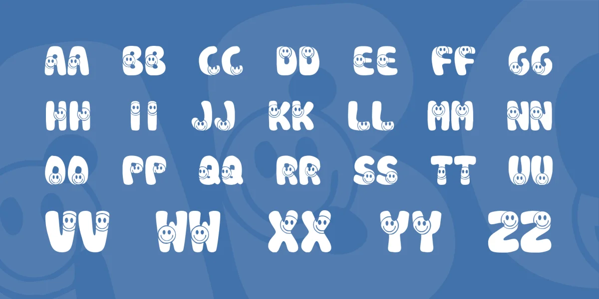 KR Smile Font preview 2