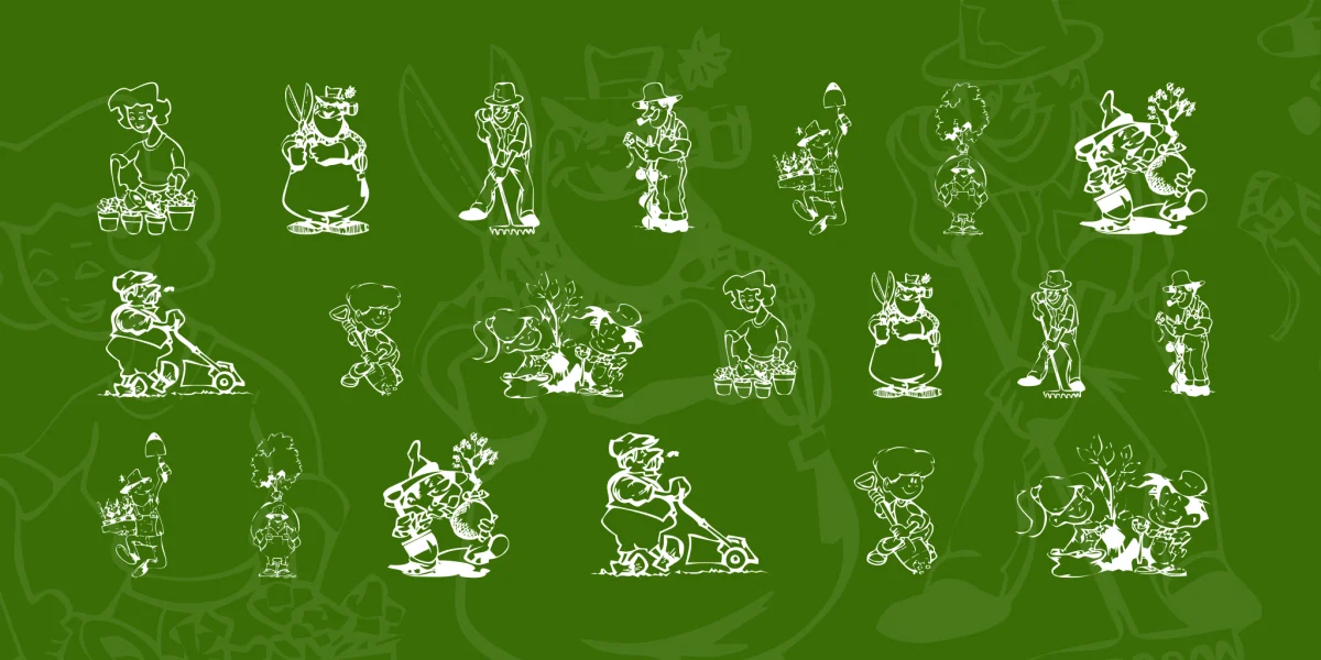 KR Summer Gardening Font