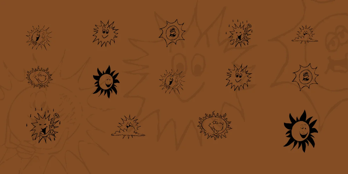 KR Sun Dings Font