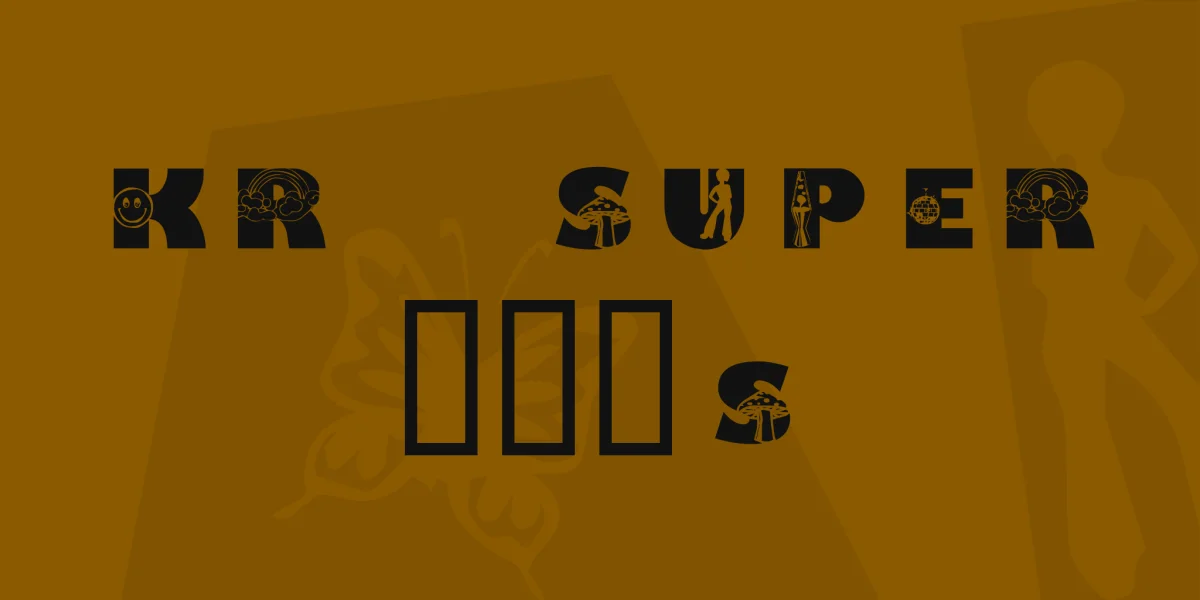 KR Super 70's Font