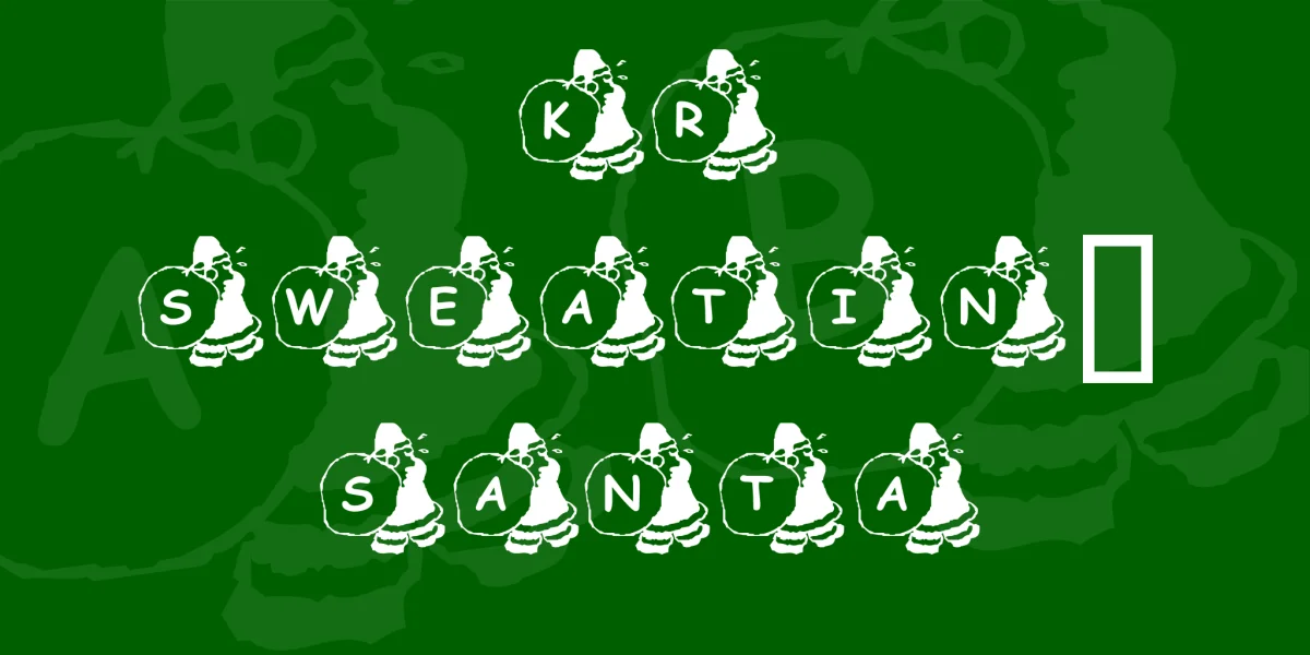 KR Sweatin' Santa Font
