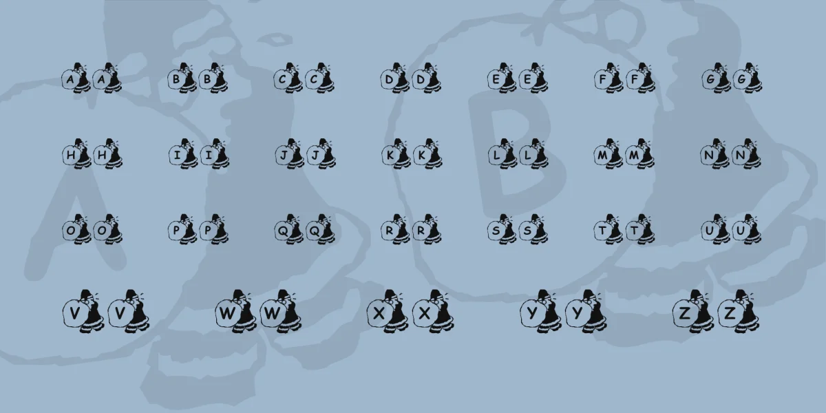 KR Sweatin' Santa Font preview 2