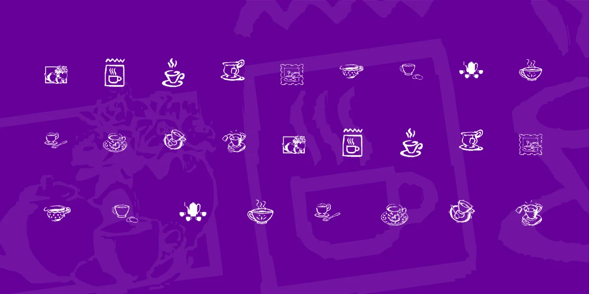 KR Teatime Dings Font