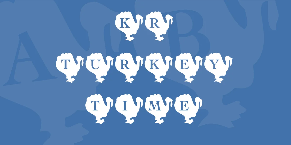 KR Turkey Time Font