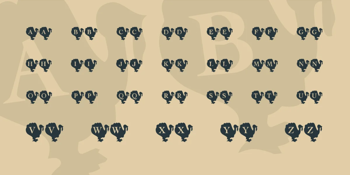 KR Turkey Time Font preview 2