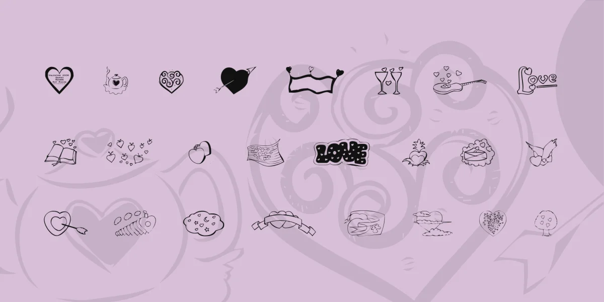 KR Valentines 2006 Five Font