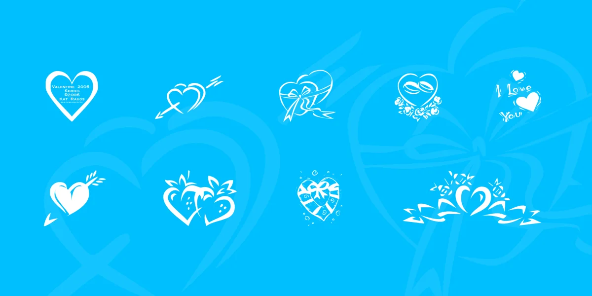 KR Valentines 2006 Four Font