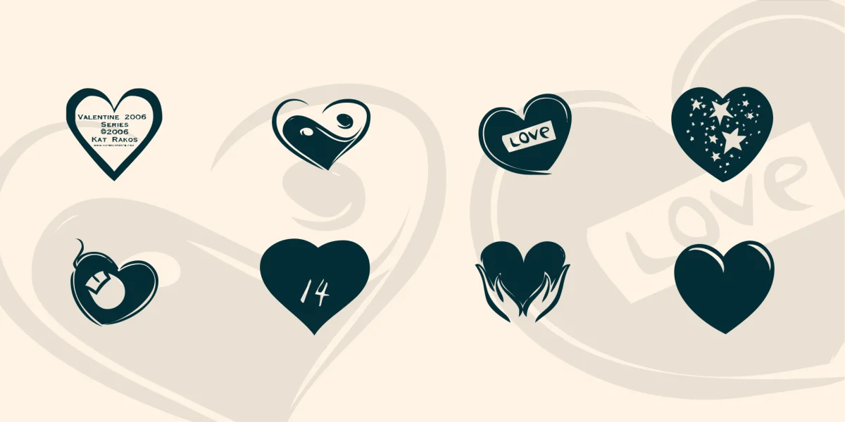 KR Valentines 2006 Six Font