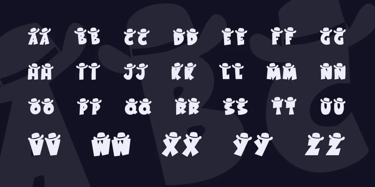 KR Western Wear 1 Font preview 2