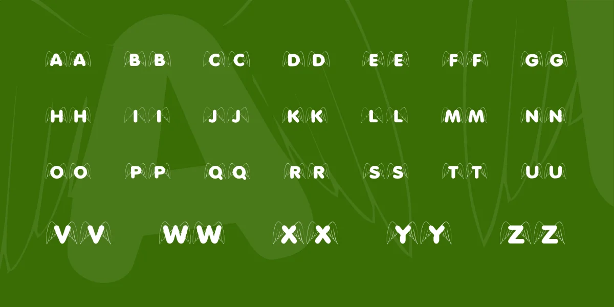 KR Wings On High Font preview 2