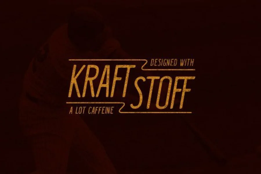 Kraftstoff Font preview 4