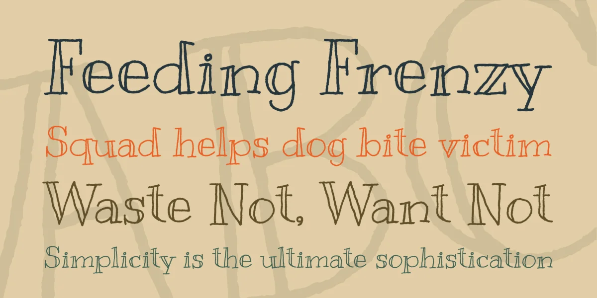 Kranky Font preview 2