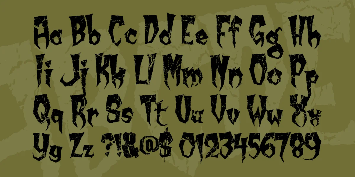 Kreepy Krawly Font preview 3