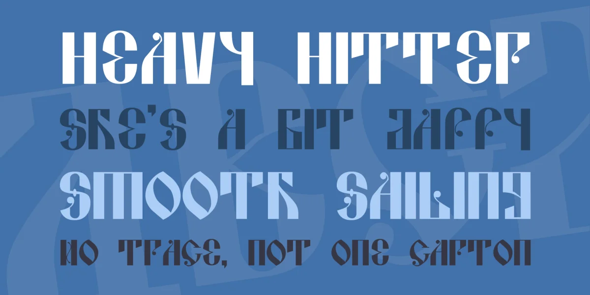 Kremlin Alexander Font preview 2