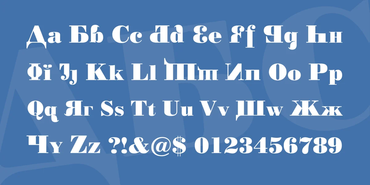 Kremlin Chairman Font preview 3