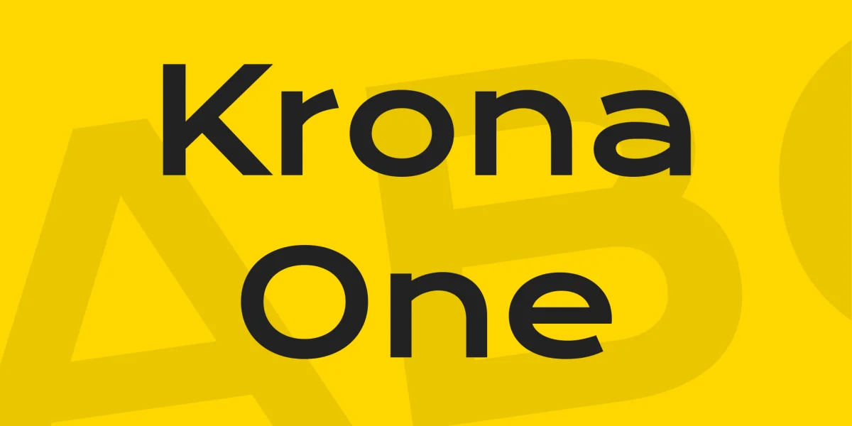 Krona One Font