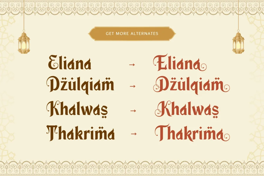 Kultum Ramadhan Font preview 11